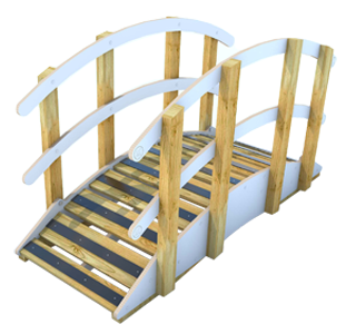 Sticker graphic representing Play Bridge with Handrails